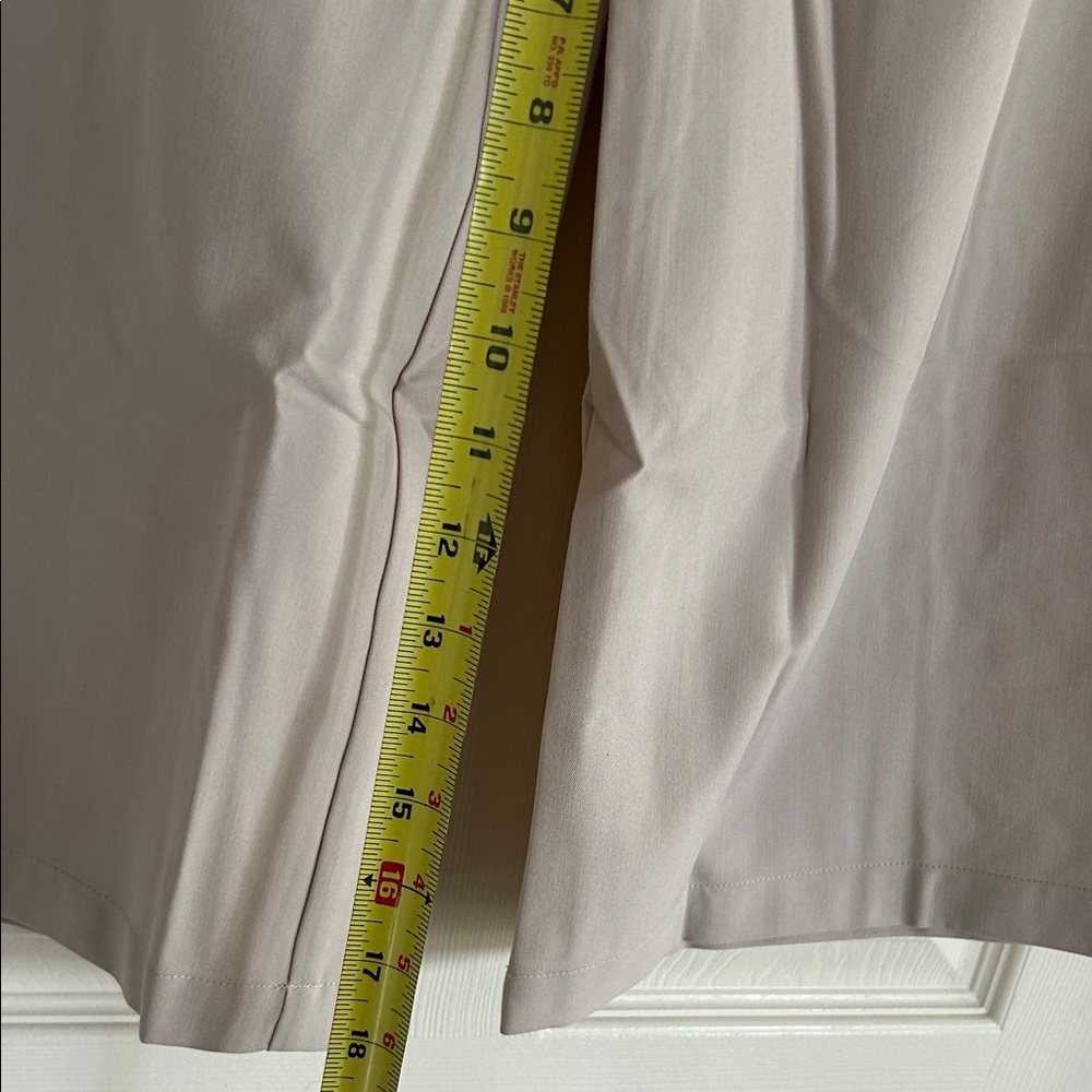 Mystree Wide Leg Cream Pants Belted High Waist Cropped Trousers 18257 S - Picture 8 of 8